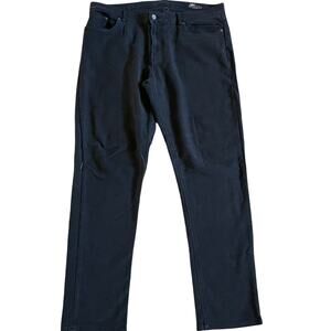 Faherty dark wash jeans straight leg cotton blend size 38 relaxed fit